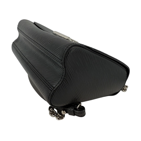 Louis Vuitton Epi Twist MM – Black Noir Crossbody Shoulder Bag with Silver LV - Picture 11 of 13